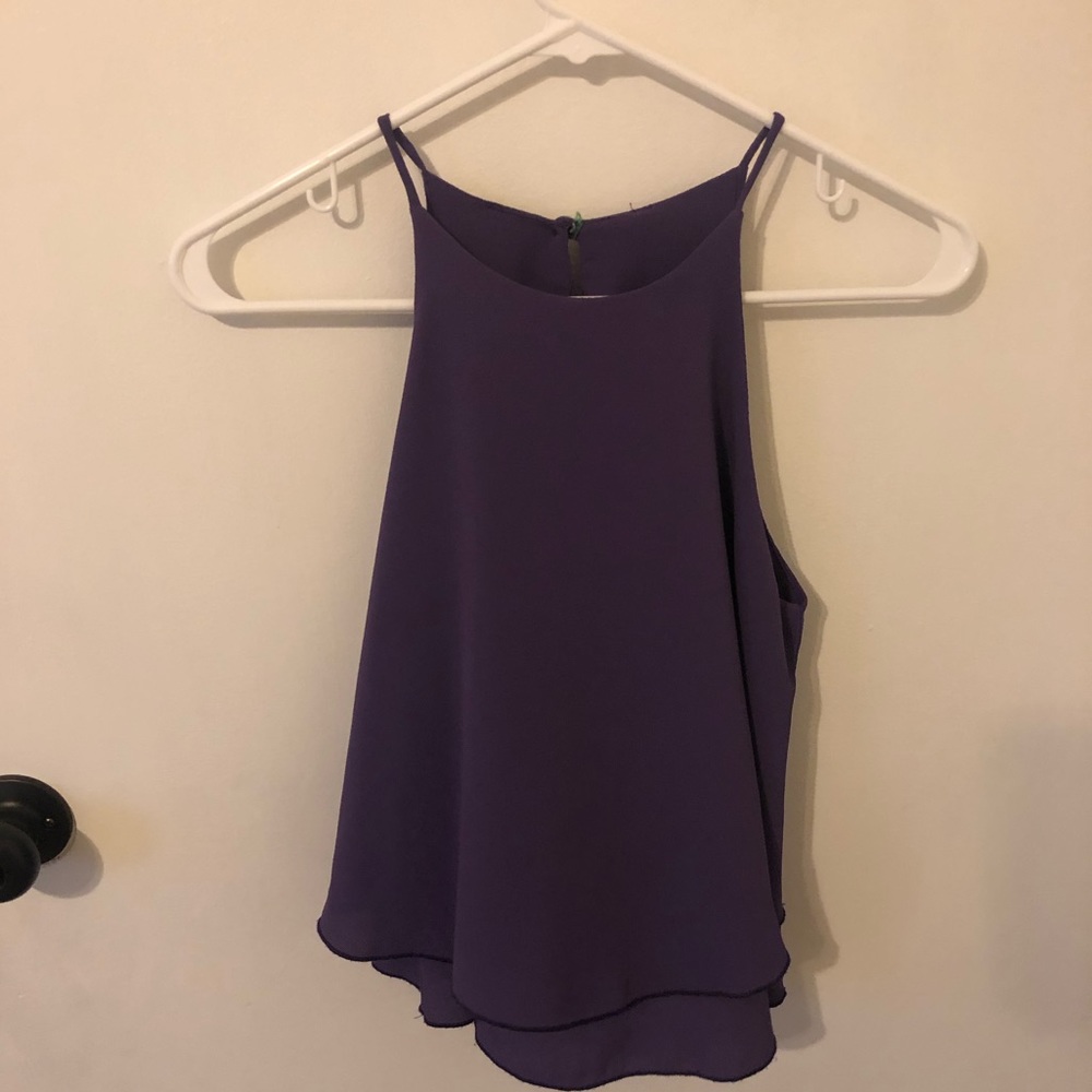 Purple dressy halter top -fresh tart boutique